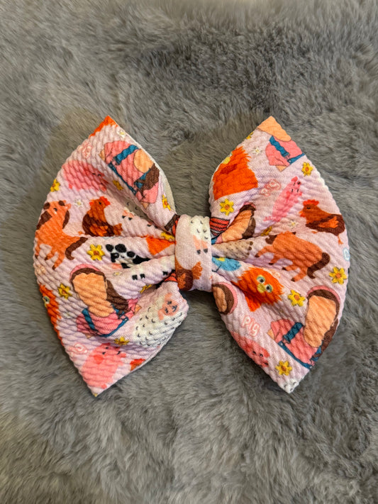 Farmyard Fun Bow 5in