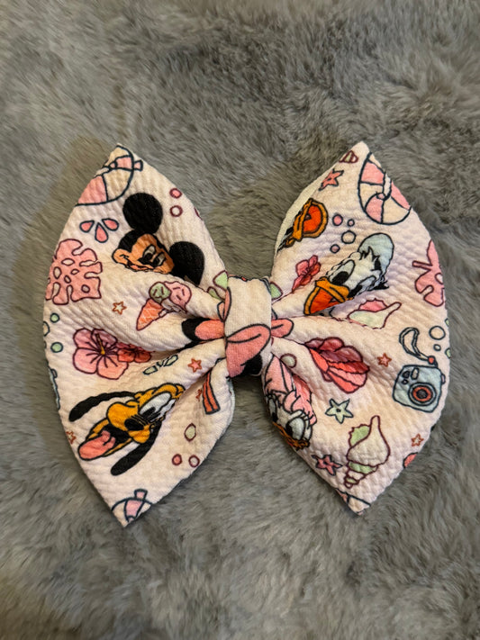 Aloha Mickey Bow 5in