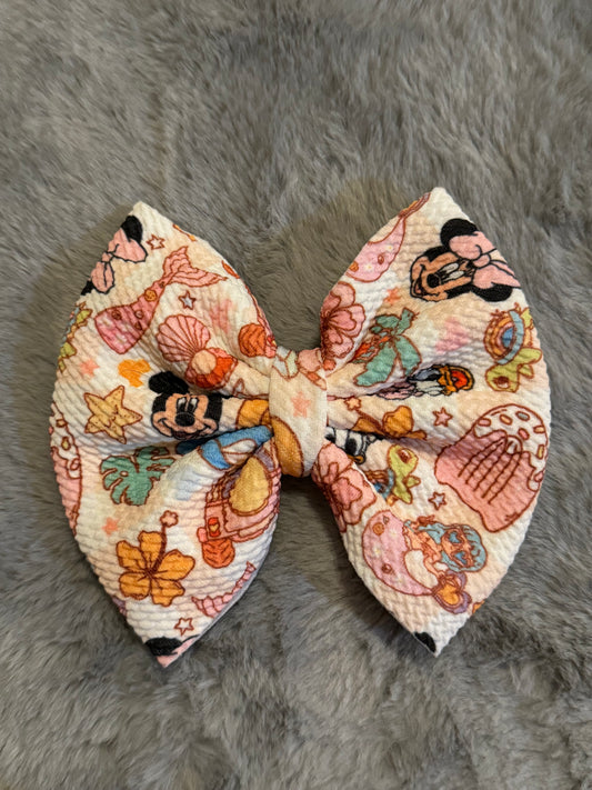 Summer Mickey Adventures Bow 5in