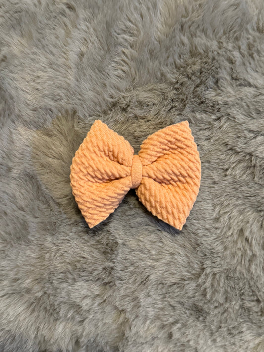 Peach Drizzle Bow 2in